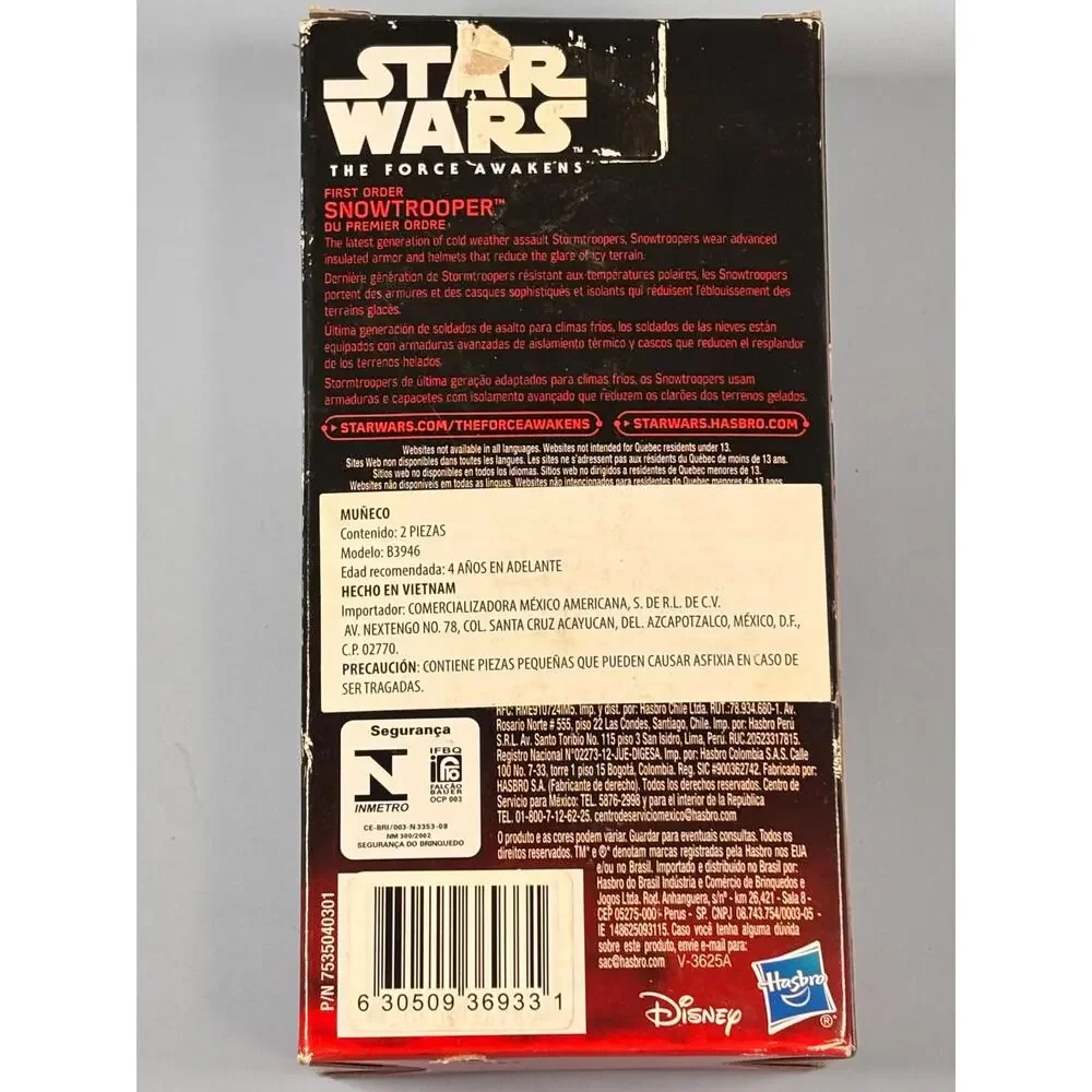 Hasbro Star Wars First Order Snow Trooper The Force Awakens 6 inch action figure